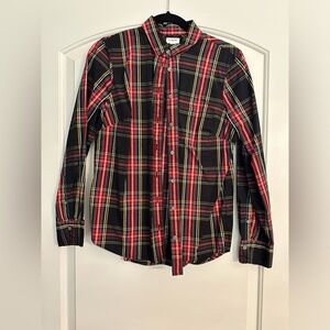 Women’s J.Crew Factory Tartan Plaid Button Up Shirt